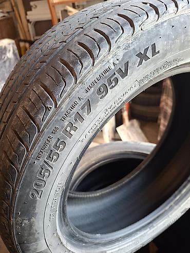 Шины 205 / 55 / R 17, Лето, Б/у, Комплект, Легковые, Kumho