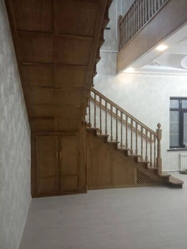 сдам дом: Деревянная лестница Для дома, Вид дерева: Дуб, Форма лестницы: Г-образная, Стиль: Классический — 21