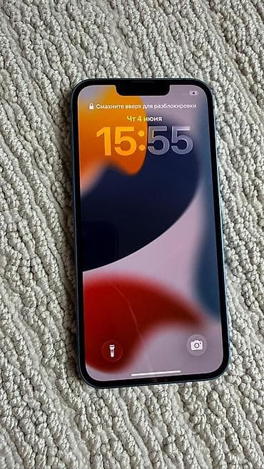 aiphone x: IPhone 13, Б/у, 128 ГБ, Синий, Чехол, Коробка, 85 % — 4