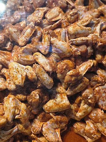 Маринованные крылья и ребра для мангала/гриля. Куриный ножки,утка