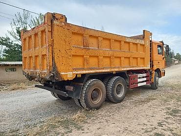 Ремонт и строительство: Самосвал SHACMAN (оранжевый), 6x4 - Стальная кузовная платформа — 5