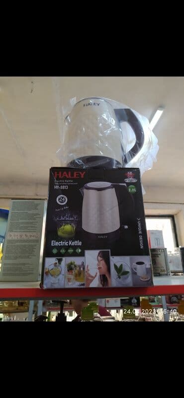 чайник новый: Электрический чайник, Новый, Платная доставка — 1