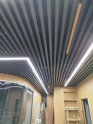 реечные панели: Реечный потолок с интегрированным линейным освещением - Декоративный — 1