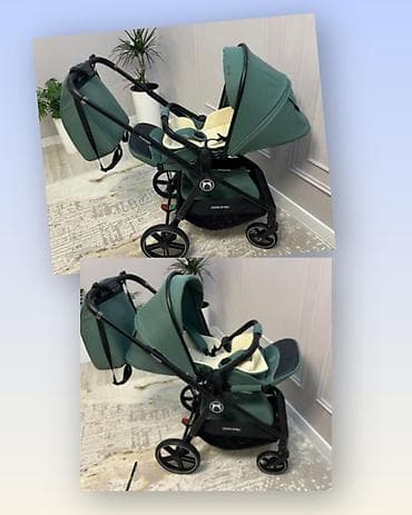 Балдар транспорту: Прогулочная коляска с реверсивным сиденьем, цвет — насыщенный зелёный — 1