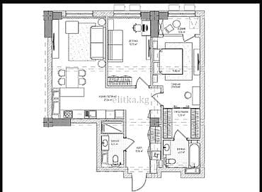 5 и более комнат, 86 м², Элитка, Готовая ПСО (под самоотделку)