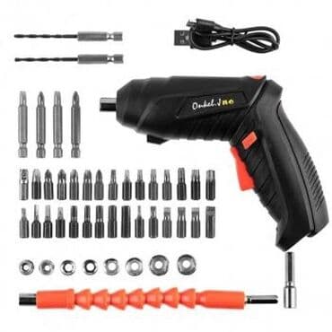 набор рожковых ключей: Мини шуруповерт Отвертка аккумуляторная 47 элементов Электроотвертка — 2