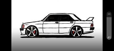 журналы автомобильные: Авторские скетчи автомобилей — набор иллюстраций - Ручная графика — 3