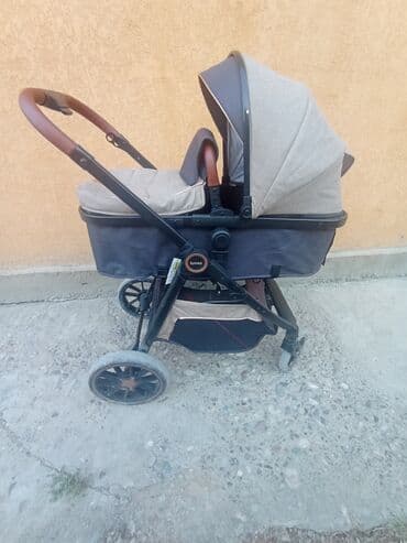 новорожденных: Коляска, цвет - Коричневый — 3