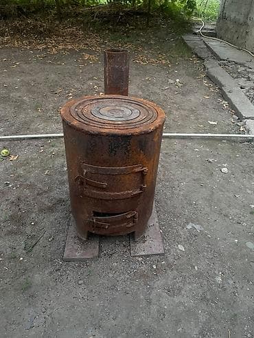 Срочно продаю! Печь-чугунная металлическая с варочной поверхностью — 3