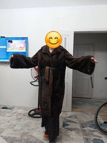 шуба кроликовая: Норковая шуба - Длина: миди, ниже колена - Крой: прямой, свободный, с — 1