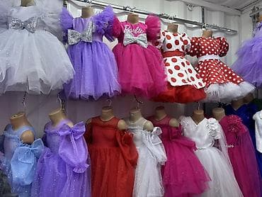 детский шлопка: Детское платье, цвет - Розовый, Новый — 10