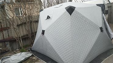 Зимняя утеплённая палатка‑куб для рыбалки/кемпинга. Особенности: -