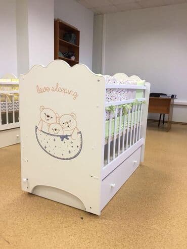 кровать кочалка: Оптом и в розницу Новая кроватка с маятником плюс ящик для вещей — 1