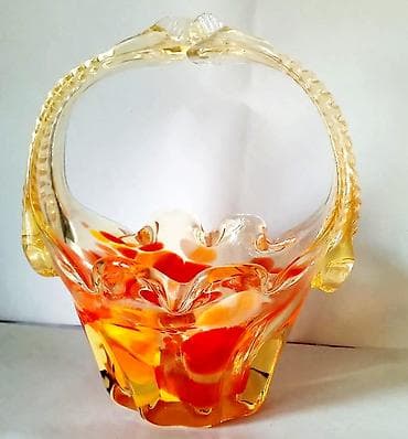 Вазы из цветного стекла. Советский винтаж. Без трещин и сколов