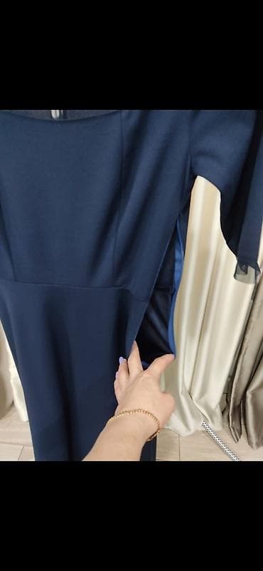 Спорттук кийим: Кече көйнөгү, Классикалык, Узун модель, Жеңдери менен, L — 4