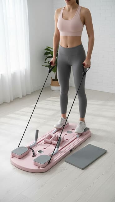 Многофункциональный домашний тренажёр для растяжки и силовых