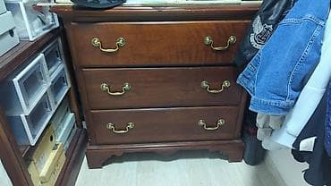 из латуни: Комод для одежды, Без зеркала, Дерево, цвет - Коричневый — 1