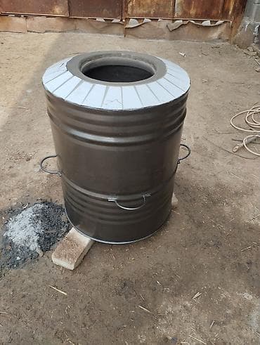 Тандыр в металлическом кожухе - Тип: переносной тандыр (вертикальная — 3