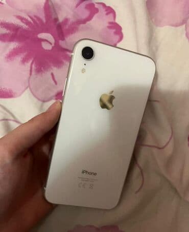 iphone новый: IPhone Xr, Б/у, 128 ГБ, Белый, Чехол, 77 % — 1