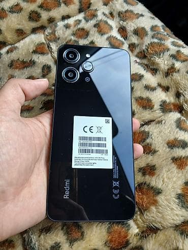 Redmi, Redmi 12, Новый, 256 ГБ, цвет - Черный, 2 SIM, 1 SIM, eSIM