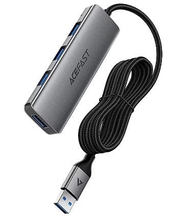 usb wifi adapter: ACEFAST J17 — компактный USB-хаб 4-в-1 для расширения одного USB-A — 1