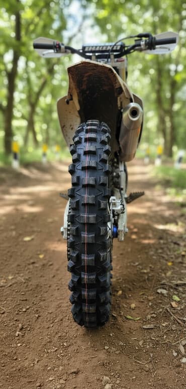 Мотошина эндуро/кросс 120/90‑18 - Назначение: задняя покрышка для at lalafo.kg Мотошина эндуро/кросс 120/90‑18 - Назначение: задняя покрышка для