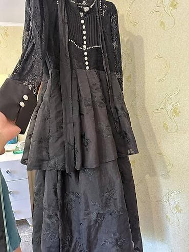 Вечернее платье, Длинная модель, С рукавами, XL