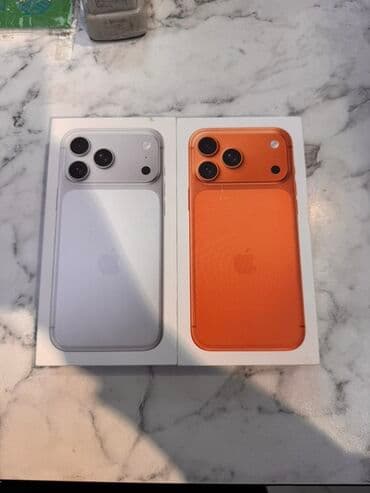 Аудиотехника: IPhone 17 Pro Max, Жаңы, 256 ГБ, Ток сары, Куту, 100 % — 1