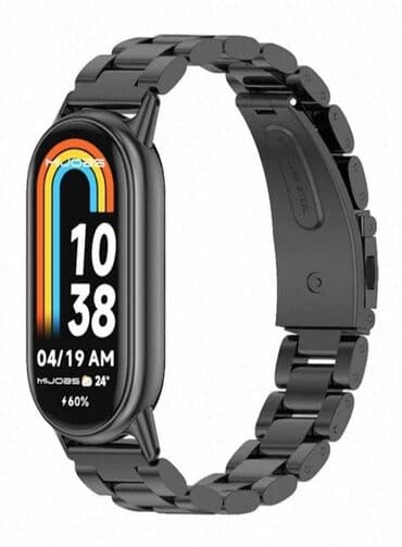 купить ремешок для mi band 4: Браслет, Материал ремешка: Сталь, Мужские, Новый — 1