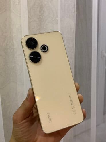 холод бу: Redmi, Redmi 13, Б/у, 128 ГБ, цвет - Бежевый — 1