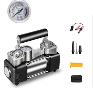 электронный насос для машины цена: Набор E-BOX Компрессор автомобильный двухпоршневой + Инструменты — 4