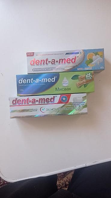Набор зубных паст dent-a-med. В составе: - Dent-a-med «Мята-лимон»