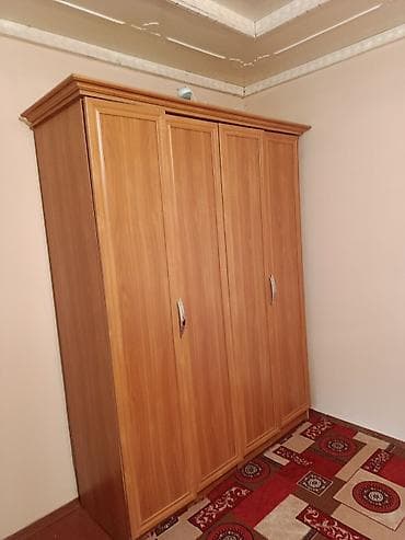 Спальный гарнитур, Б/у, Шкаф, ДСП, цвет - Коричневый