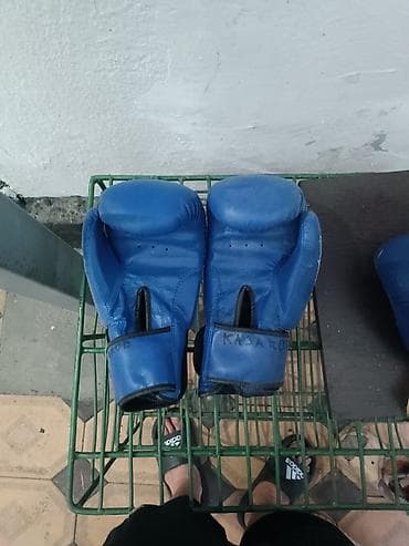 подводный фонарь: Боксерские перчатки Everlast, синие. состояние как новое - — 2