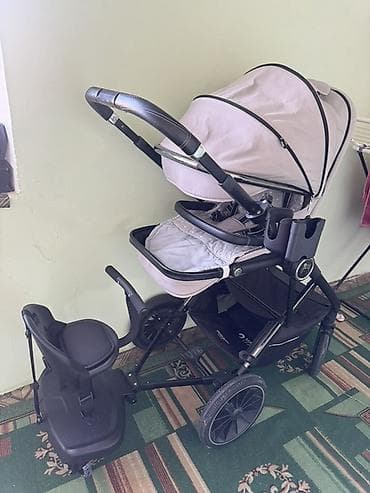 детская одежда из бишкека оптом: Коляска, Другой бренд, цвет - Серебристый, Б/у, Платная доставка — 1