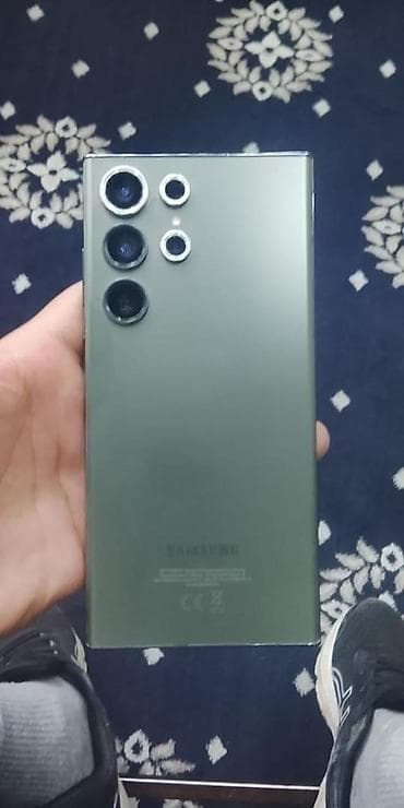 Samsung Galaxy S23 Ultra, Б/у, 256 ГБ, цвет - Зеленый