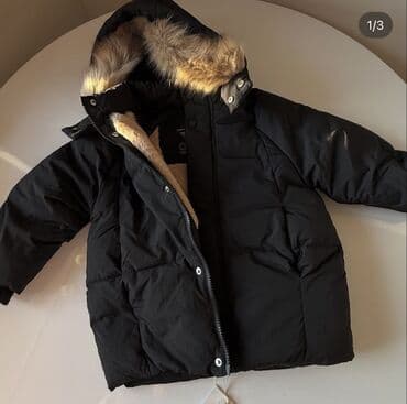 Мужское пальто, Zara, Б/у, цвет - Черный, Самовывоз, Бесплатная доставка, Платная доставка