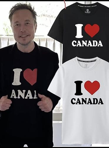 gap бишкек: Футболка с надписью I love Canada почему бы и нет — 1