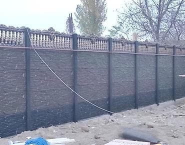 Бетонные еврозаборы: Бетонный еврозабор, Другой бренд, Односторонний, Новый, Оптом,Безналичный расчет — 5