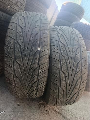 кебез тыткан: Шиналар 285 / 60 / R 18, Жай, Колдонулган, Жуп, Жол тандабастар (АТ/МТ), Жапония, Toyo — 1
