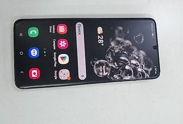самсунг 21: Samsung Galaxy S20 Ultra, Б/у, 128 ГБ, цвет - Черный, 2 SIM — 3