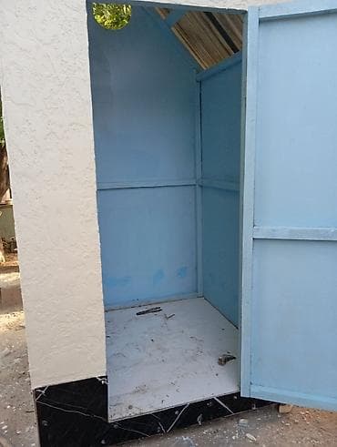 Биотуалеты для людей с инвалидностью: - Наружный туалет, - Конструкция: каркасная, с двускатной крышей. - — 4