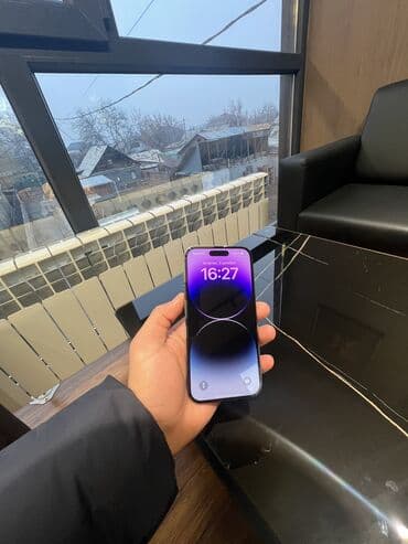 телефоны в бишкеке цум цены айфон: IPhone 14 Pro, Б/у, 256 ГБ, Deep Purple, Чехол, 80 % — 6