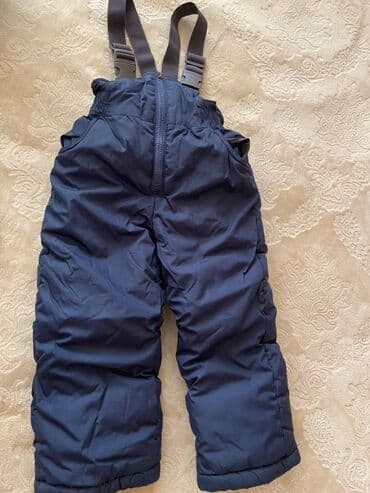 пальто детское демисезонное: Зимний детский комбез раздельный на флисе, жилетка в комплекте, Б/У — 4