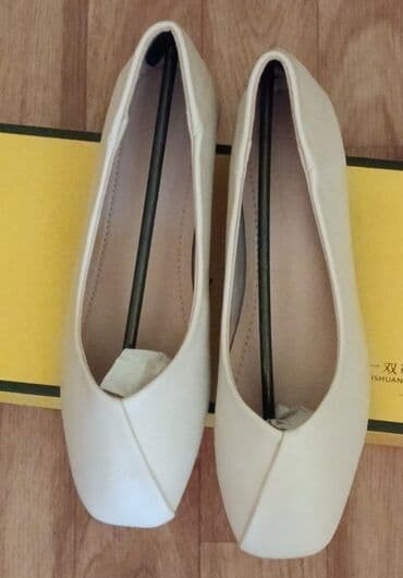 женская одежда больших размеров франция: Туфли кожаные, лёгкие удобные р-38 белый,р-36 черный — 1