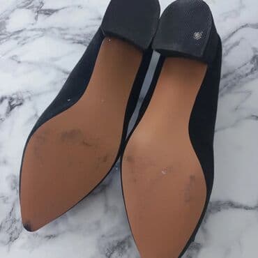 женские брендовые туфли недорого: Туфли жён. 39р. Черный цвет,замш.Одевали только раз на кыз — 2
