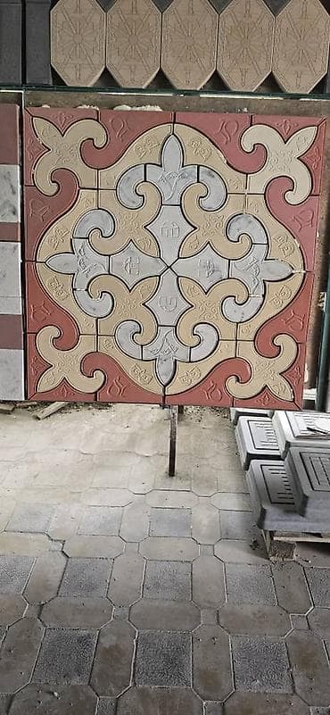 топоз яки: Евробрусчатка, Орнамент, Резина, Куюлган, Жаңы — 2