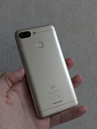 mi not 4: Redmi, Redmi 6, Б/у, 32 ГБ, цвет - Бежевый, 2 SIM — 1