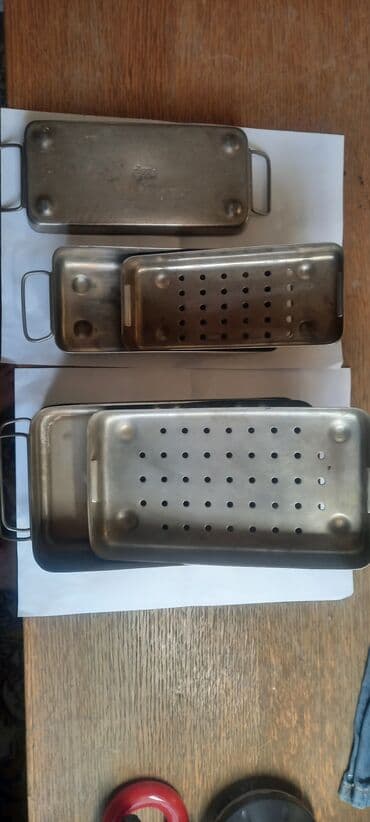 Набор металлических стерилизационных коробок (кастролюксы) с — 1