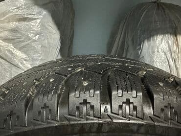 шины на х5: Шины 285 / 60 / R 18, Зимняя шипованная, Б/у, Комплект, Внедорожные (АТ/МТ), США, Bridgestone — 5